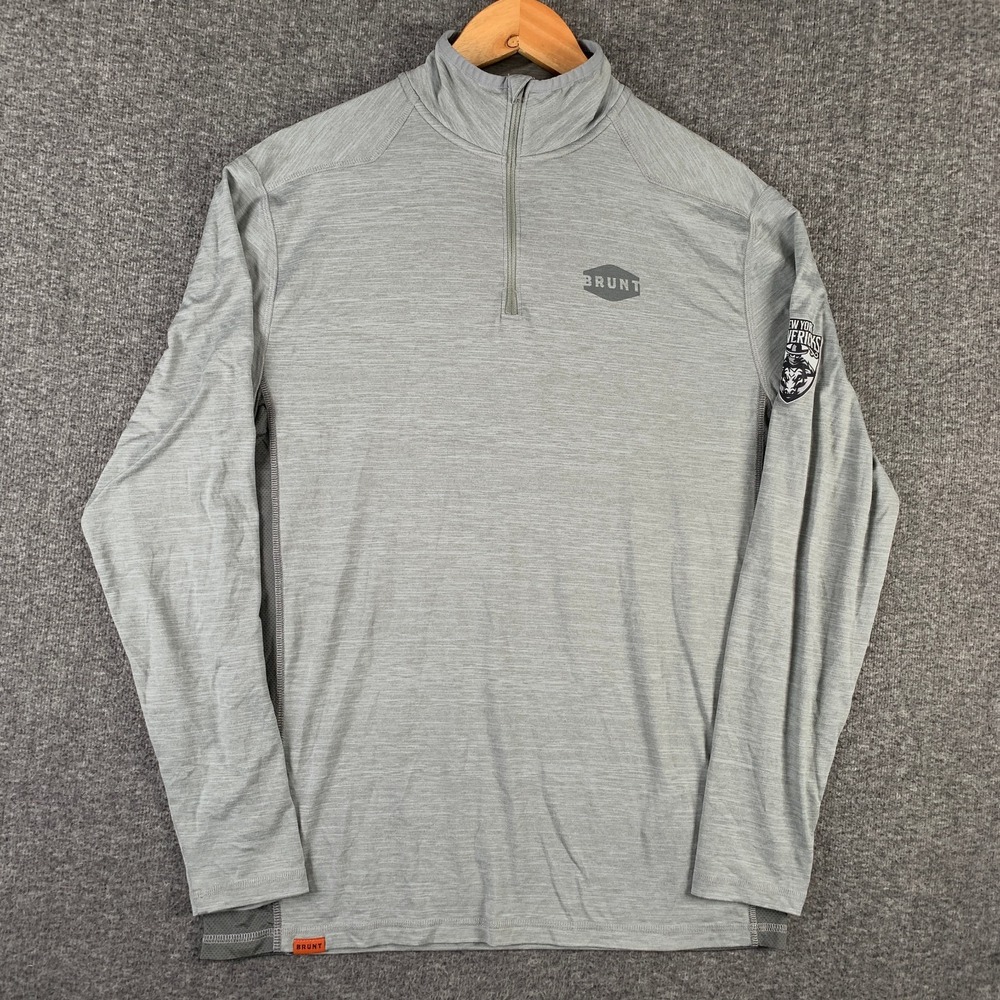 Brunt Mckenna 1/4 Zip Men Small Workwear Construction Stretch